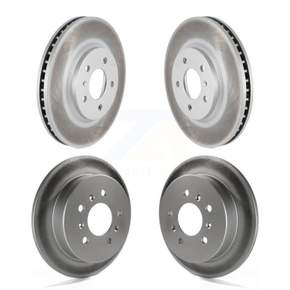 Coated Disc Brake Rotors Front Rear Kit For Chevrolet Impala Monte Carlo