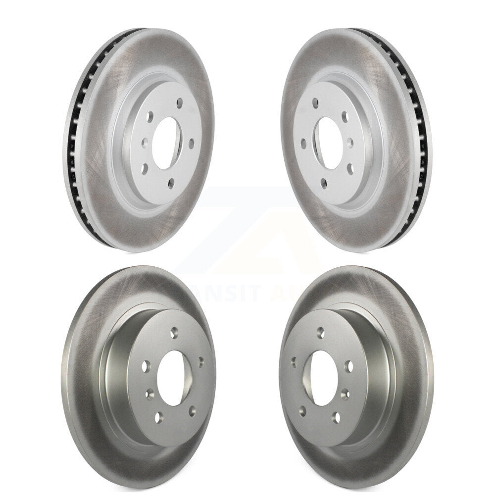 Coated Disc Brake Rotors Front Rear Kit For Buick Lucerne