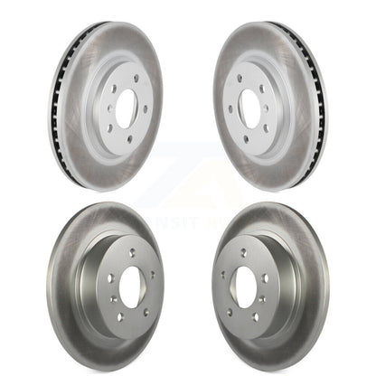 Coated Disc Brake Rotors Front Rear Kit For Buick Lucerne