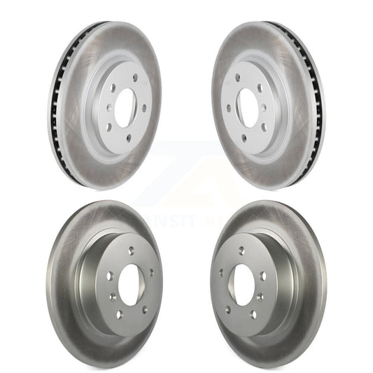 Coated Disc Brake Rotors Front Rear Kit For Buick Lucerne