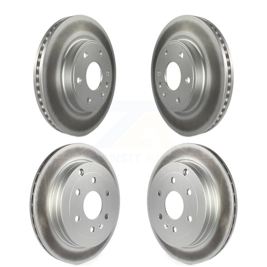 Coat Brake Rotors Front Rear Kit For GMC Acadia Buick Enclave Chevrolet Traverse