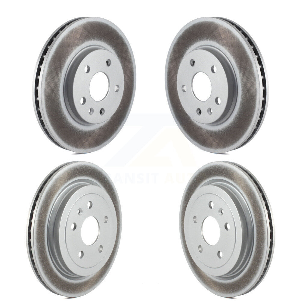 Coat Disc Brake Rotors Front Rear Kit For Cadillac CTS Without Heavy Duty Brakes