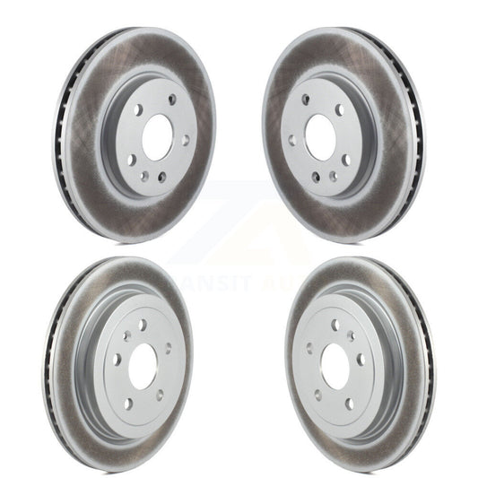 Coat Disc Brake Rotors Front Rear Kit For Cadillac CTS Without Heavy Duty Brakes