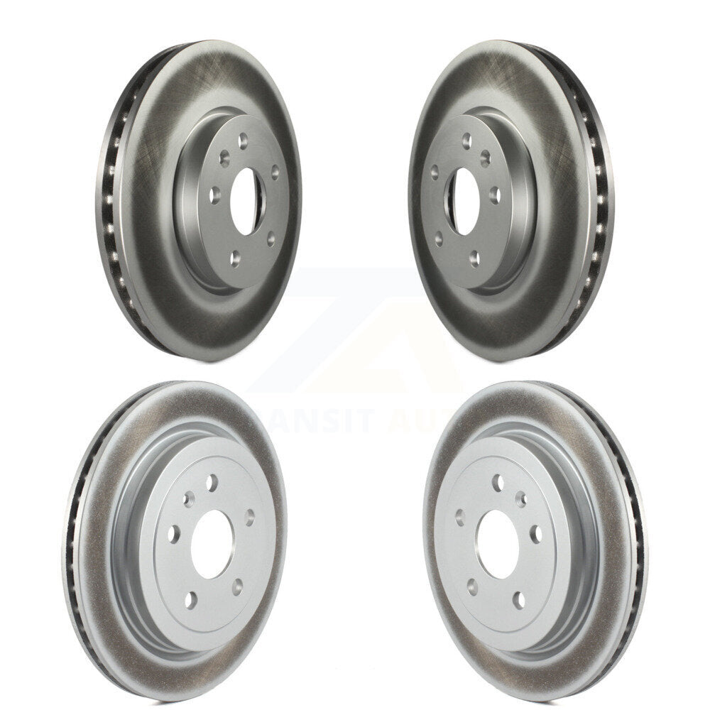 Coated Disc Brake Rotors Front Rear Kit For 2010-2015 Chevrolet Camaro LT LS