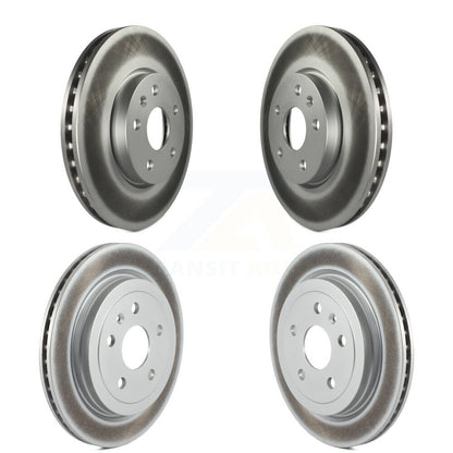 Coated Disc Brake Rotors Front Rear Kit For 2010-2015 Chevrolet Camaro LT LS