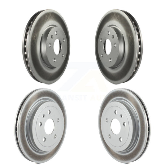 Coated Disc Brake Rotors Front Rear Kit For 2010-2015 Chevrolet Camaro LT LS