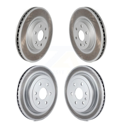Coated Disc Brake Rotors Front Rear Kit For Cadillac SRX Saab 9-4X