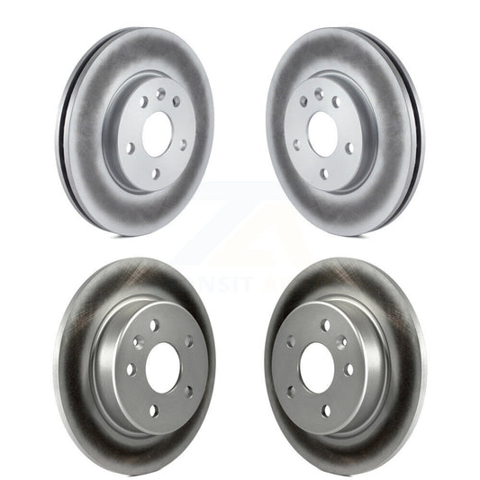 Coated Disc Brake Rotors Front Rear Kit For Chevrolet Cruze Bolt EV EUV Volt