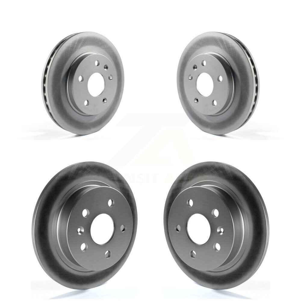 Coated Disc Brake Rotors Front Rear Kit For Chevrolet Malibu Limited