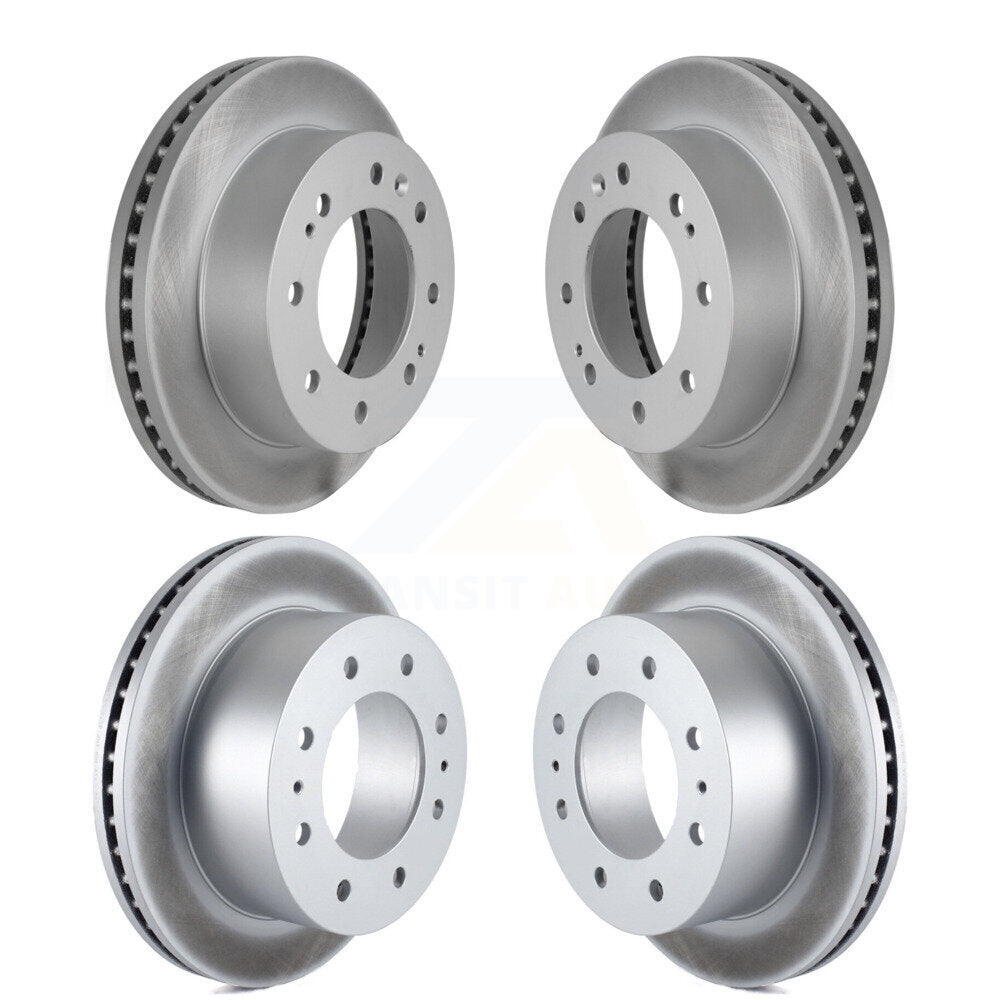 Coat Brake Rotors Front Rear Kit For GMC Chevrolet Sierra 2500 HD Silverado 3500