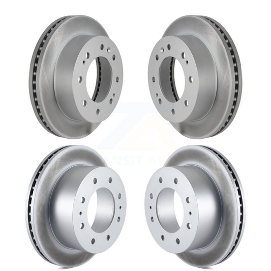Coat Brake Rotors Front Rear Kit For GMC Chevrolet Sierra 2500 HD Silverado 3500