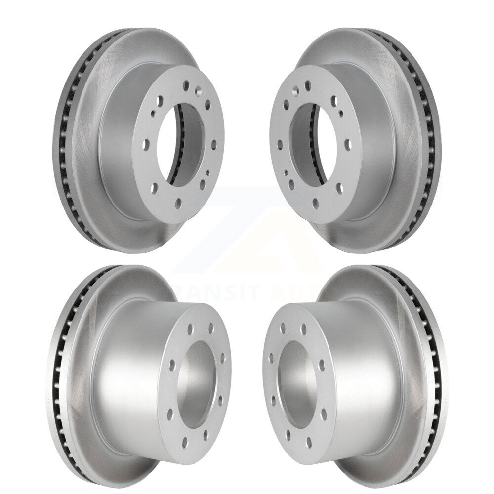 Coat Disc Brake Rotors Front Rear Kit For GMC Sierra 3500 HD Chevrolet Silverado