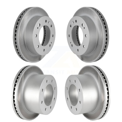 Coat Disc Brake Rotors Front Rear Kit For GMC Sierra 3500 HD Chevrolet Silverado