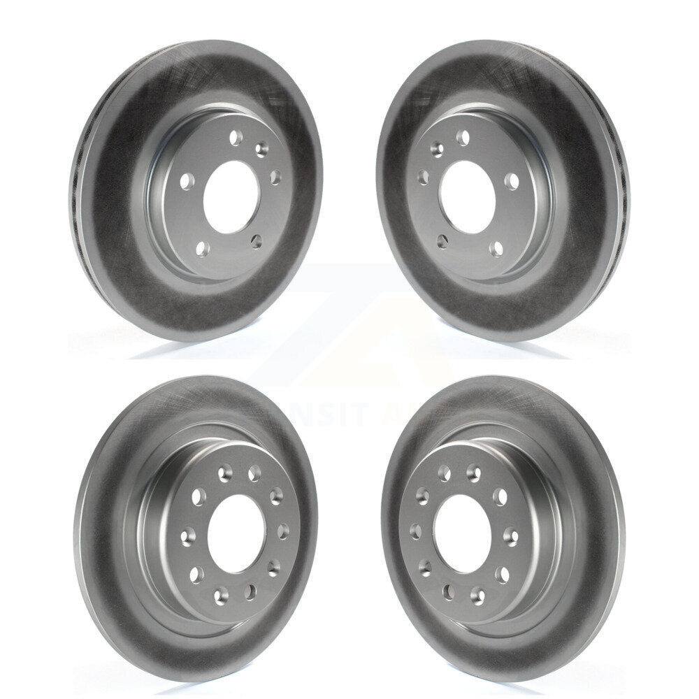 Coated Brake Rotor Front Rear Kit For Chevrolet Equinox GMC Terrain Malibu Buick