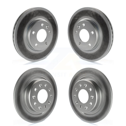 Coated Brake Rotor Front Rear Kit For Chevrolet Equinox GMC Terrain Malibu Buick