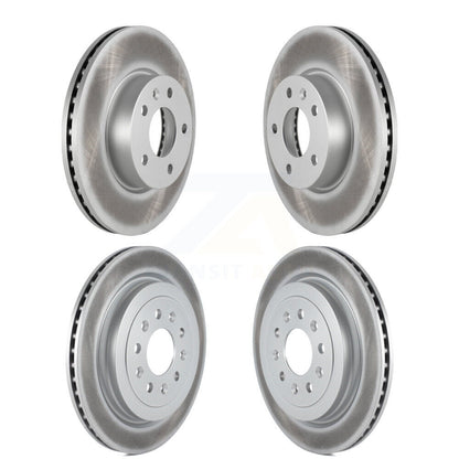 Coated Disc Brake Rotors Front Rear Kit For Cadillac ATS