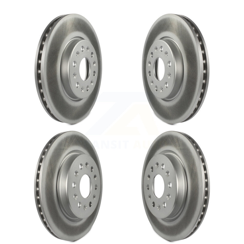 Coated Brake Rotor Front Rear Kit For Chevrolet Traverse GMC Acadia Blazer Buick