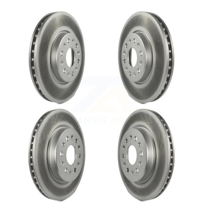 Coated Brake Rotor Front Rear Kit For Chevrolet Traverse GMC Acadia Blazer Buick