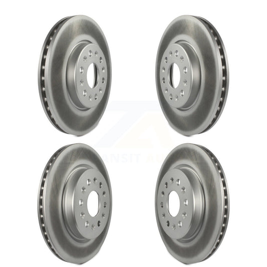 Coated Brake Rotor Front Rear Kit For Chevrolet Traverse GMC Acadia Blazer Buick