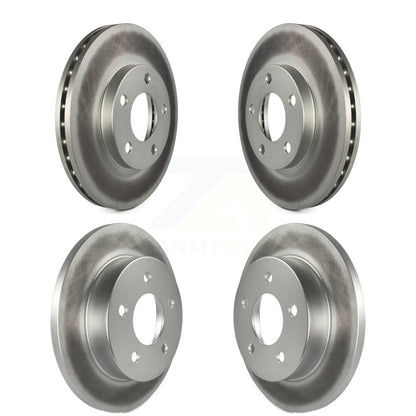 Coated Disc Brake Rotors Front Rear Kit For Ford Mustang