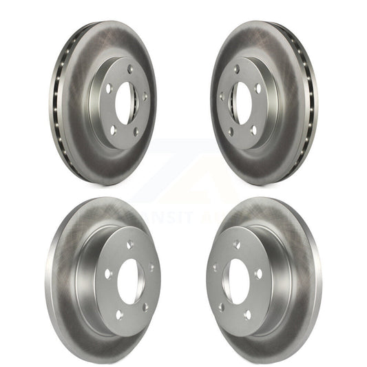 Coated Disc Brake Rotors Front Rear Kit For Ford Mustang