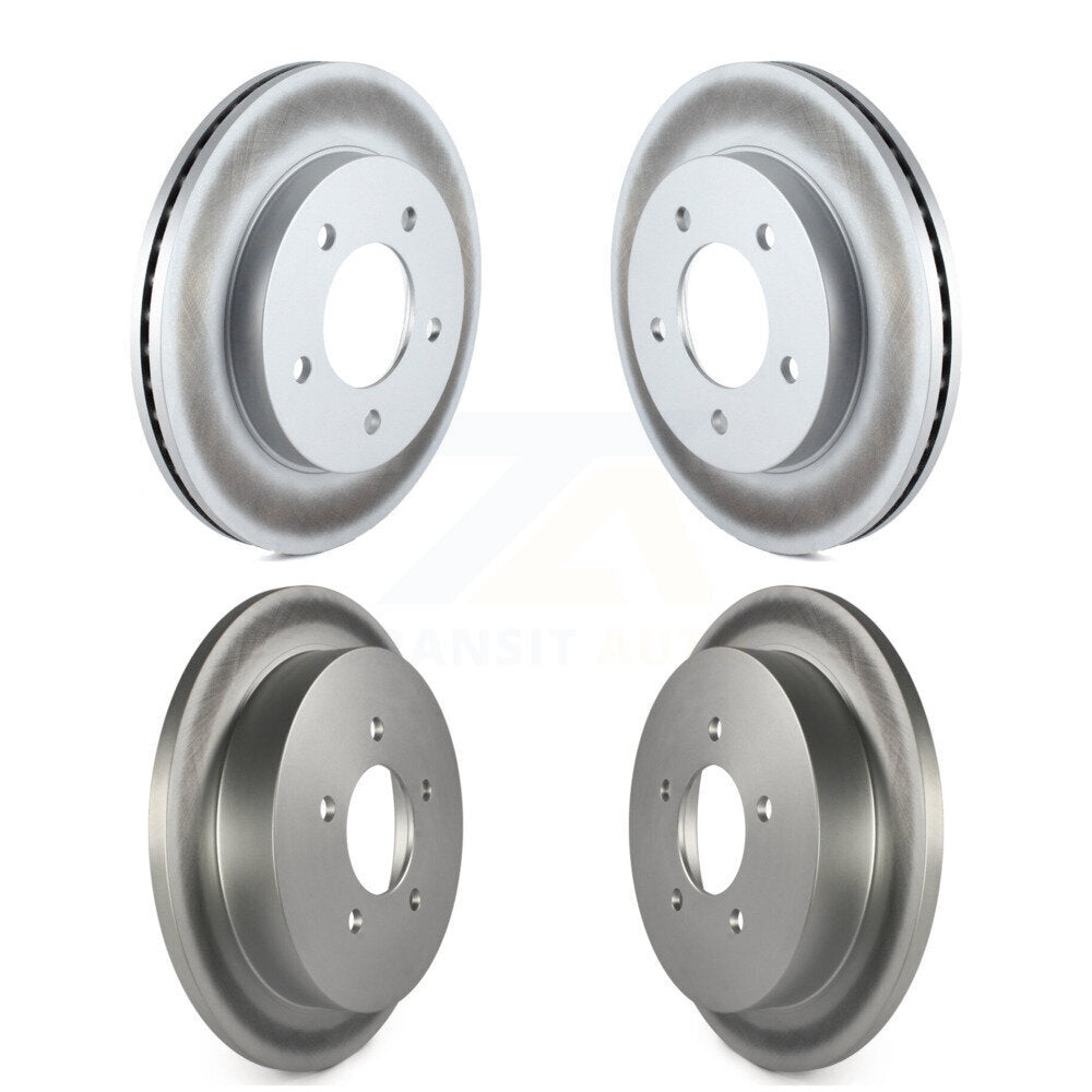 Coated Disc Brake Rotors Front Rear Kit For Ford F-150 Heritage 4WD