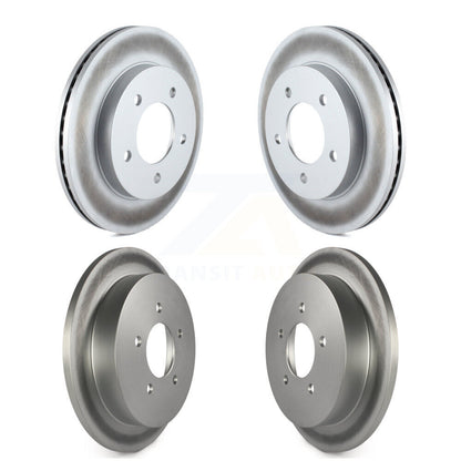 Coated Disc Brake Rotors Front Rear Kit For Ford F-150 Heritage 4WD