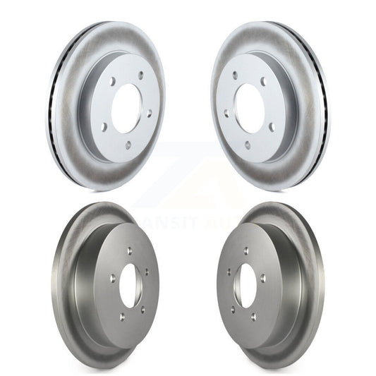Coated Disc Brake Rotors Front Rear Kit For Ford F-150 Heritage 4WD