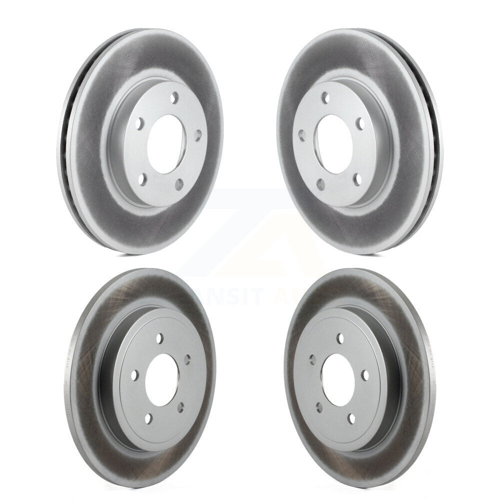 Coated Brake Rotors Front Rear Kit For Ford Escape Mazda Tribute Mercury Mariner