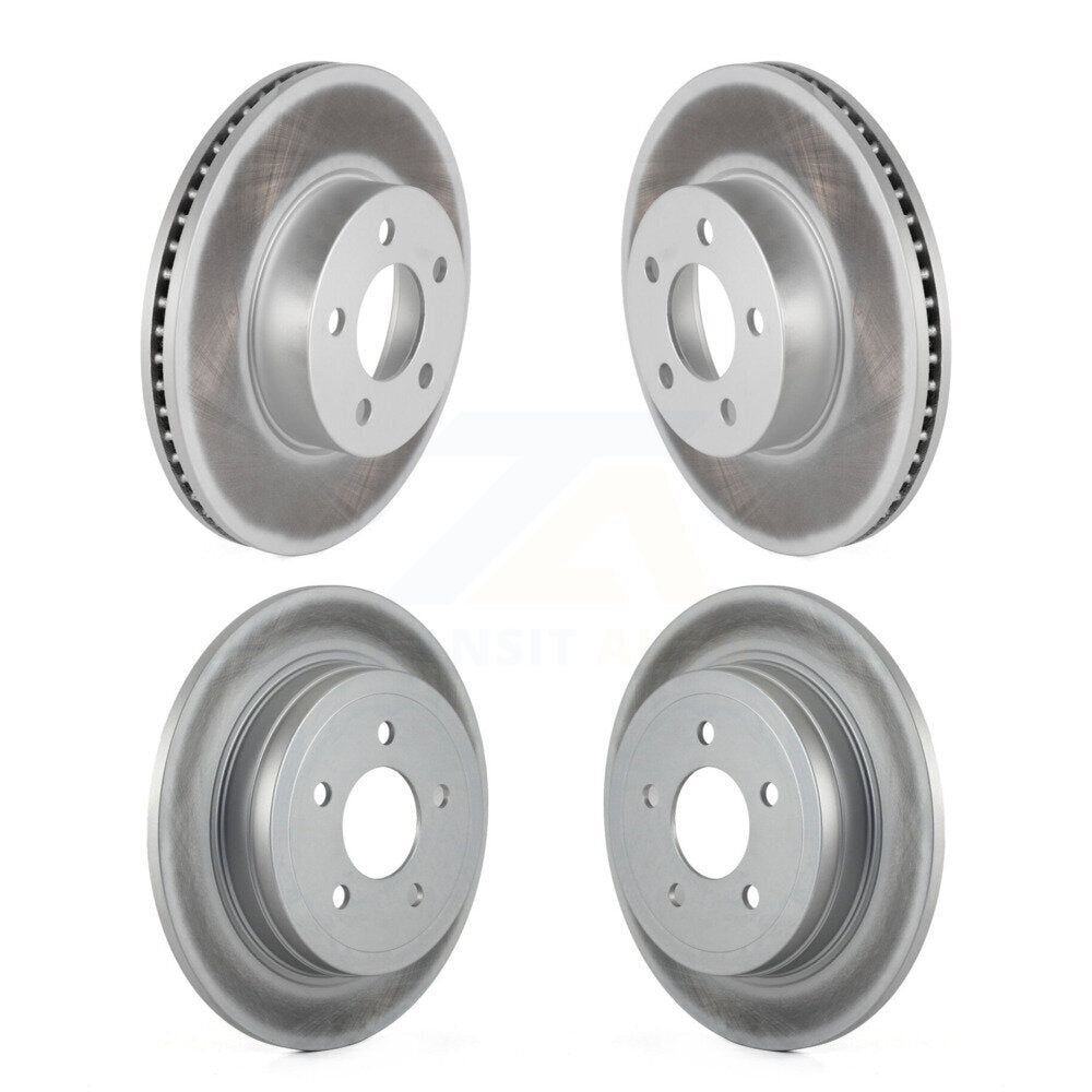 Coated Disc Brake Rotors Front Rear Kit For Ford Explorer Sport Trac 4WD