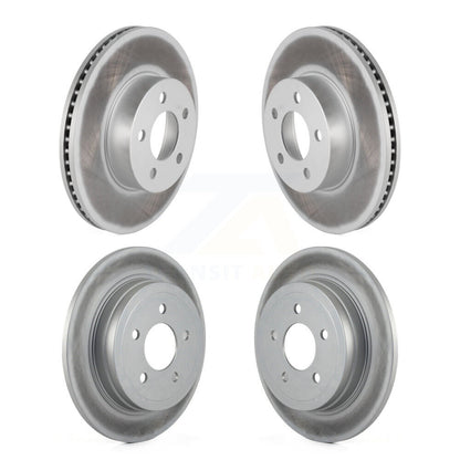 Coated Disc Brake Rotors Front Rear Kit For Ford Explorer Sport Trac 4WD