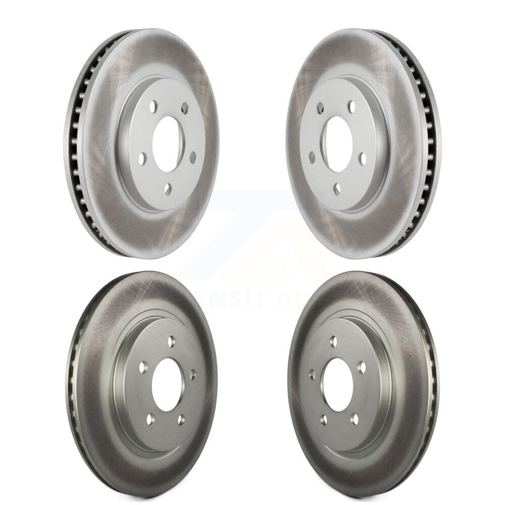 Coated Disc Brake Rotors Front Rear Kit For 2005-2010 Ford Mustang Base