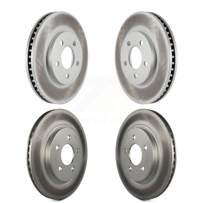 Coated Disc Brake Rotors Front Rear Kit For 2005-2010 Ford Mustang Base