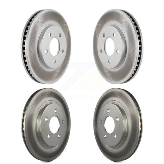 Coated Disc Brake Rotors Front Rear Kit For 2005-2010 Ford Mustang Base