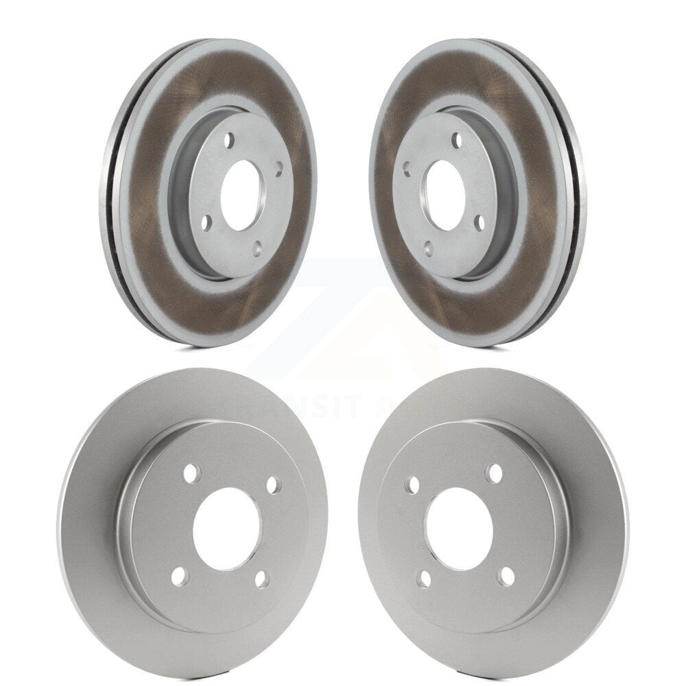 Coated Disc Brake Rotor Front Rear Kit For 2005-2007 Ford Focus rear brakes