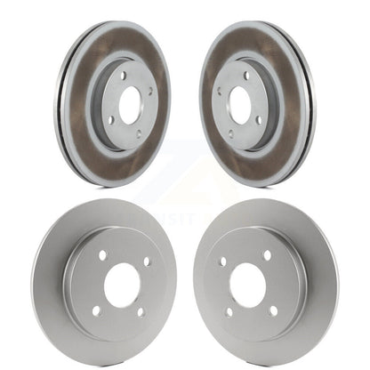 Coated Disc Brake Rotor Front Rear Kit For 2005-2007 Ford Focus rear brakes