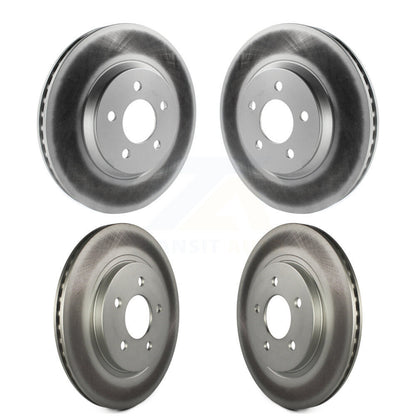 Coated Disc Brake Rotors Front Rear Kit For Ford Mustang