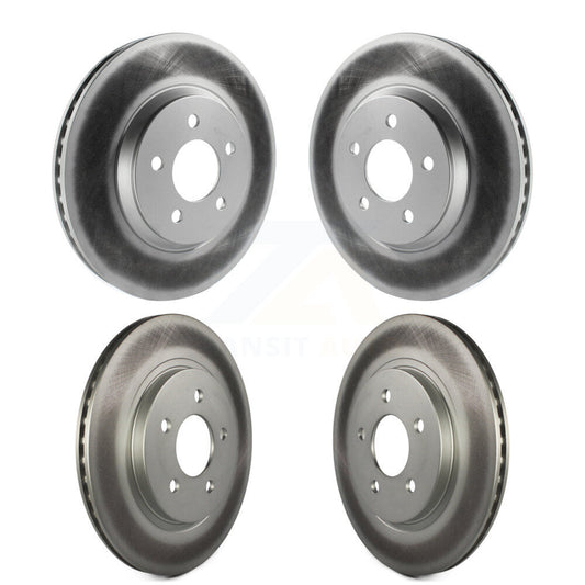 Coated Disc Brake Rotors Front Rear Kit For Ford Mustang