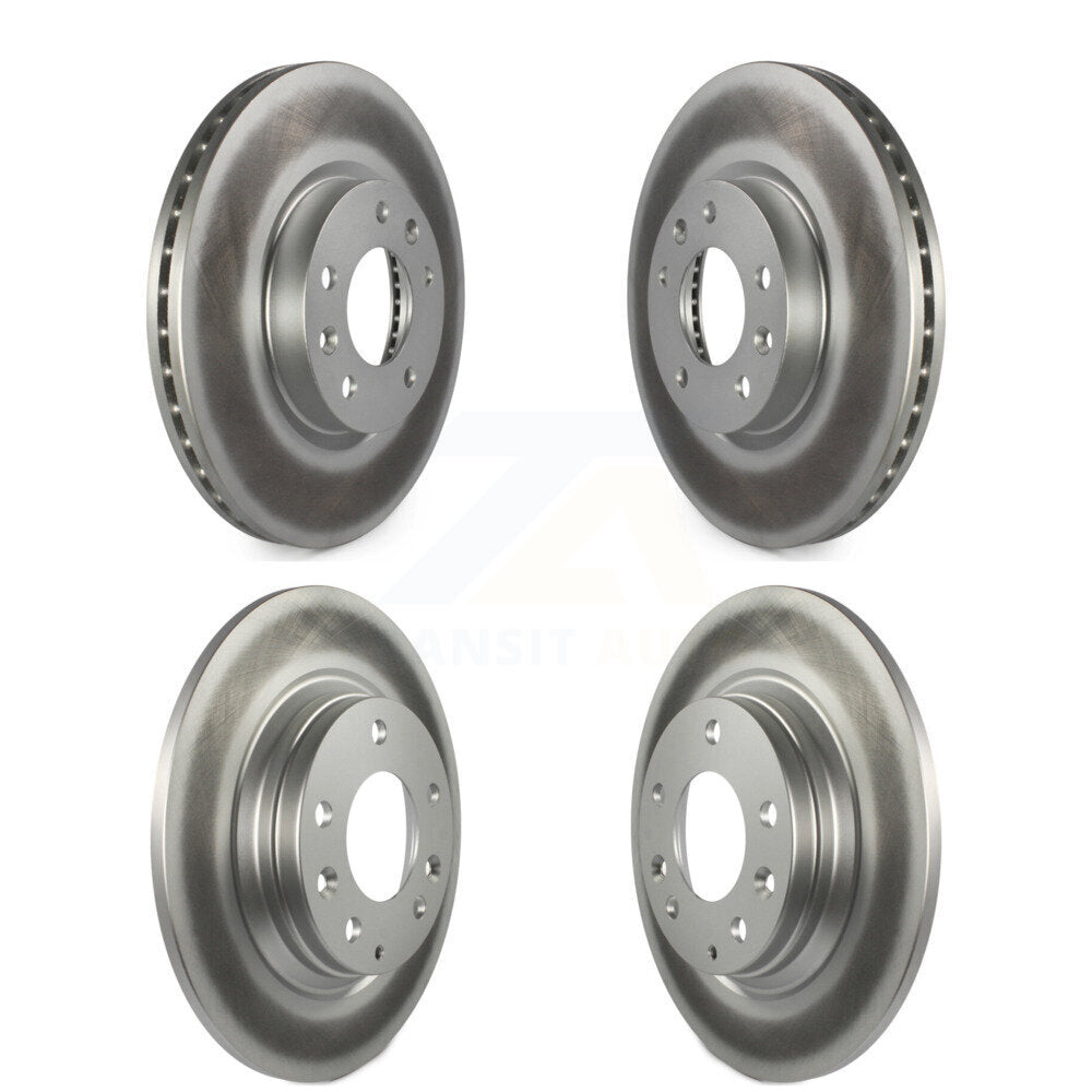 Coat Brake Rotor Front Rear Kit For Ford Fusion Mazda 6 Lincoln MKZ Zephyr Milan