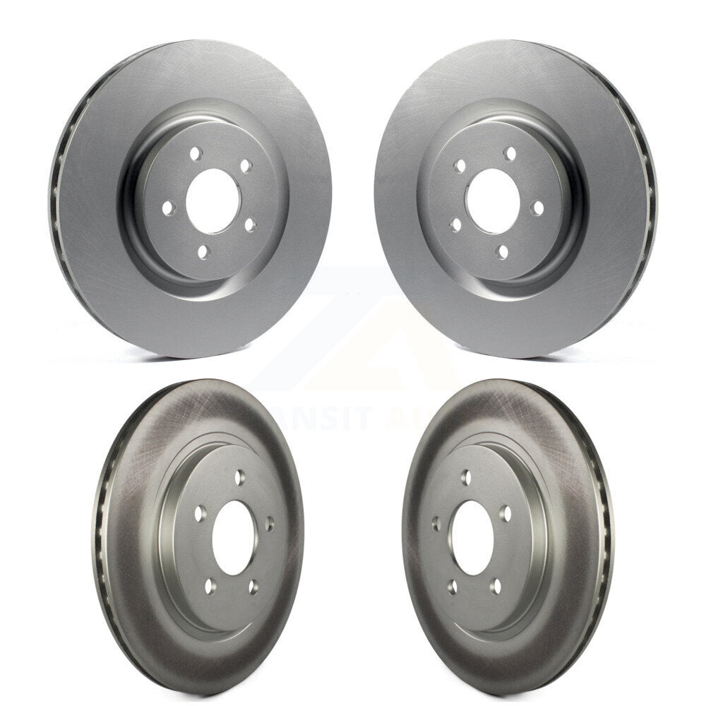 Coated Disc Brake Rotors Front Rear Kit For Ford Mustang