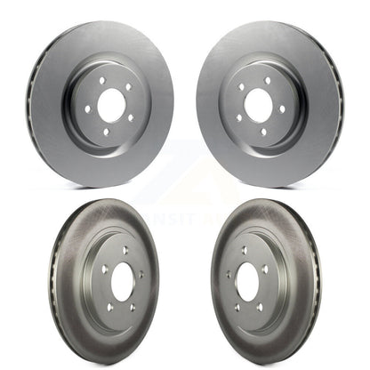 Coated Disc Brake Rotors Front Rear Kit For Ford Mustang