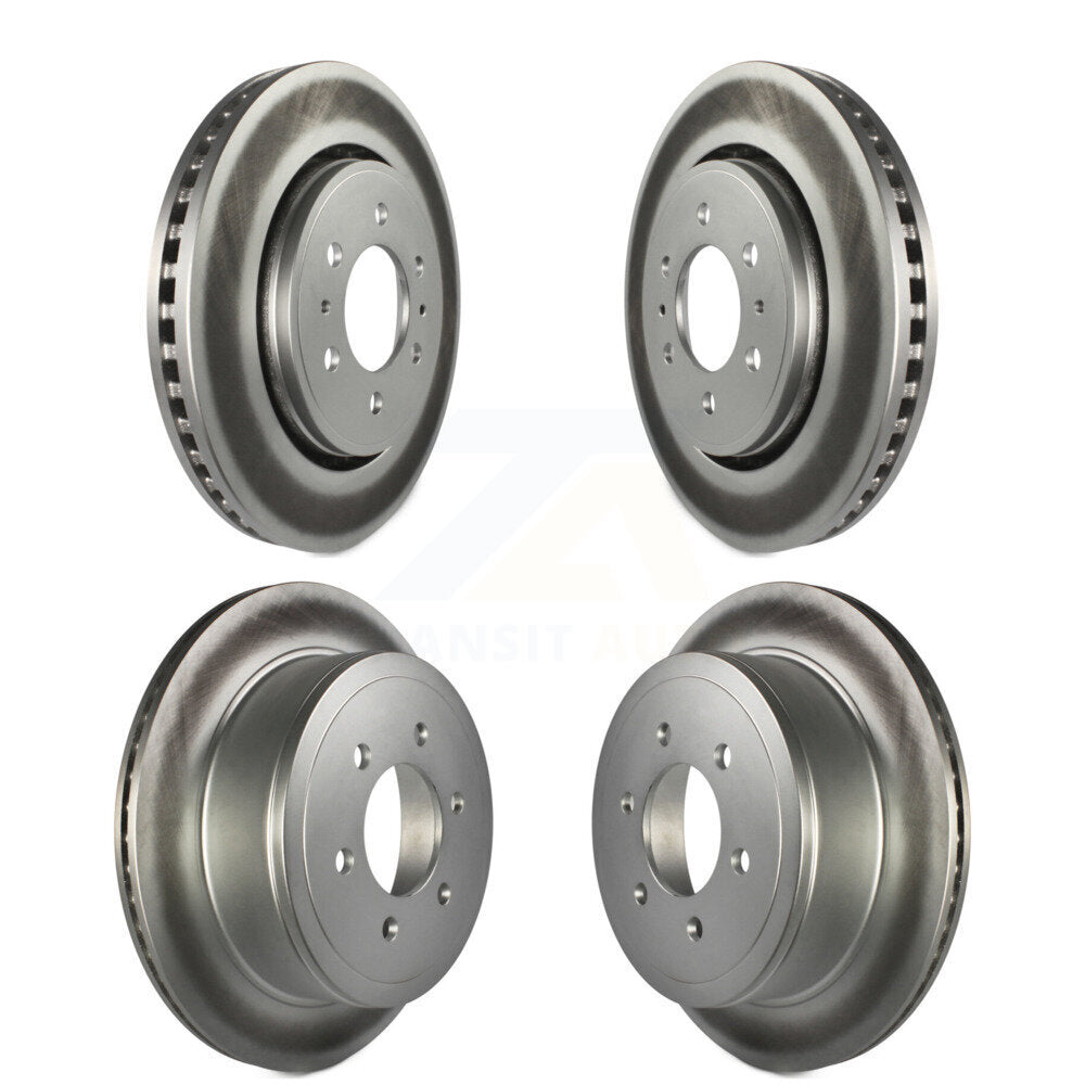 Coat Disc Brake Rotors Front Rear Kit For 2010-2011 Ford F-150 With 6 Lug Wheels
