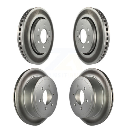 Coat Disc Brake Rotors Front Rear Kit For 2010-2011 Ford F-150 With 6 Lug Wheels