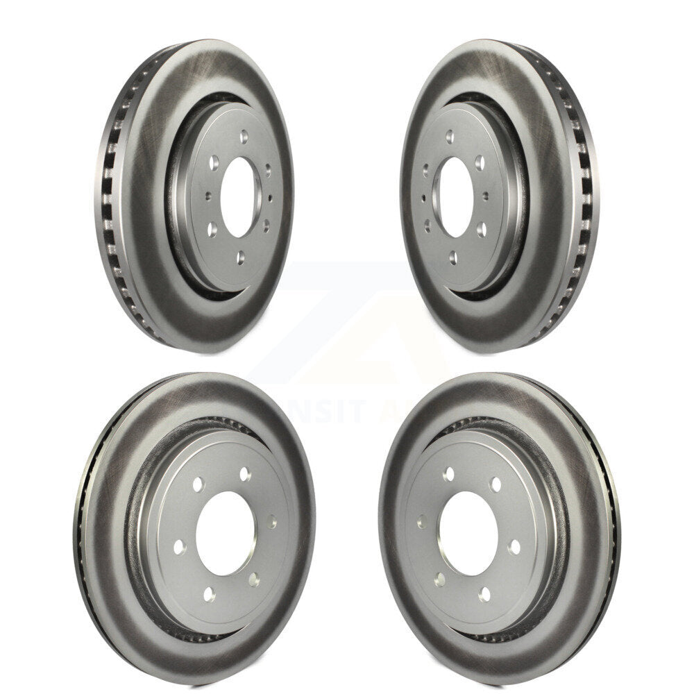 Coat Brake Rotor Front Rear Kit For 15-17 Ford F-150 With Electric Parking