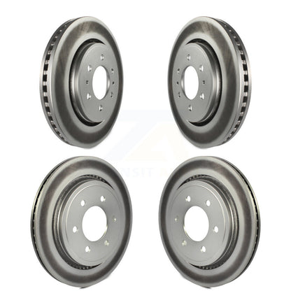 Coat Brake Rotor Front Rear Kit For 15-17 Ford F-150 With Electric Parking