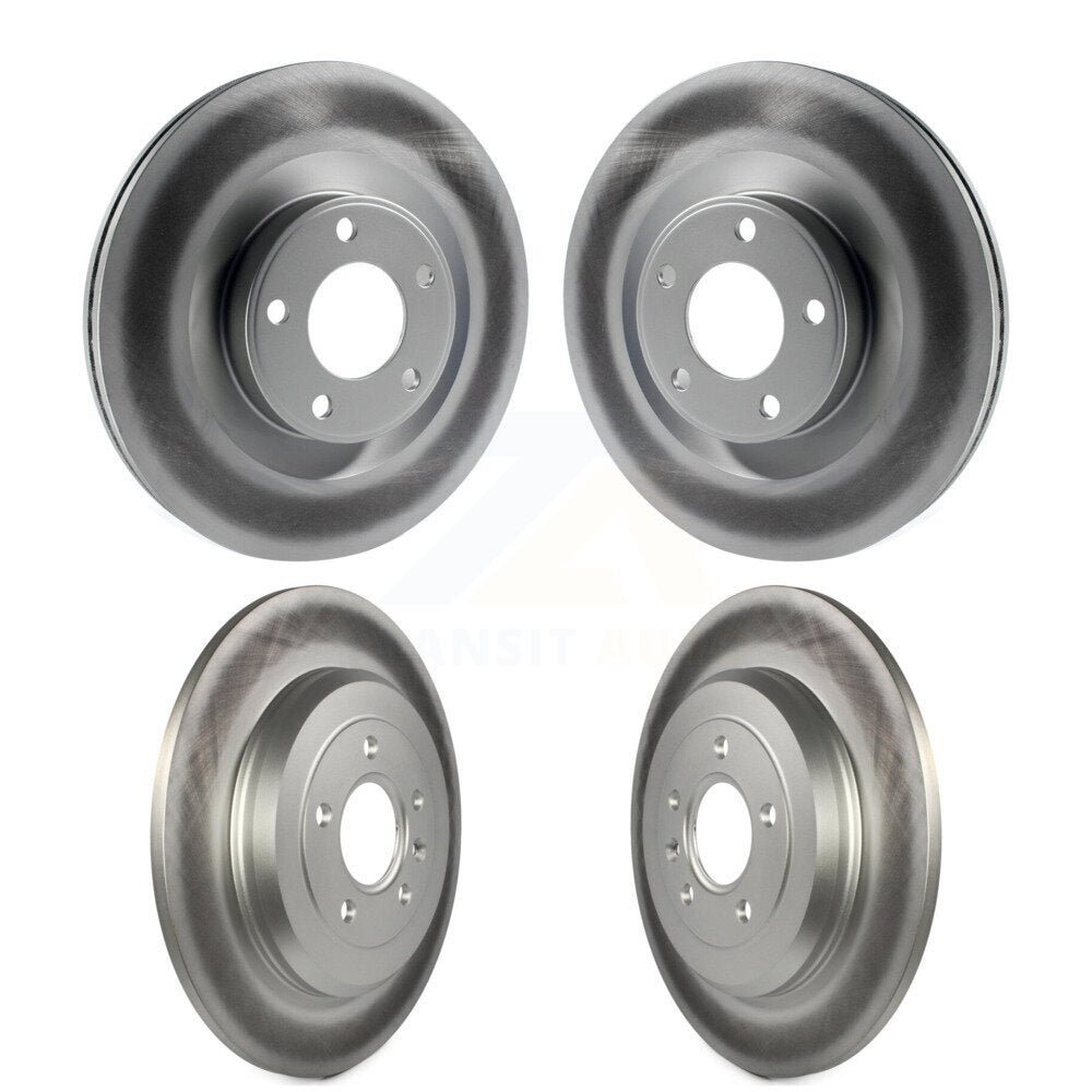 Coated Disc Brake Rotors Front Rear Kit For Ford Edge Lincoln MKX