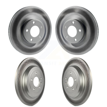 Coated Disc Brake Rotors Front Rear Kit For Ford Edge Lincoln MKX