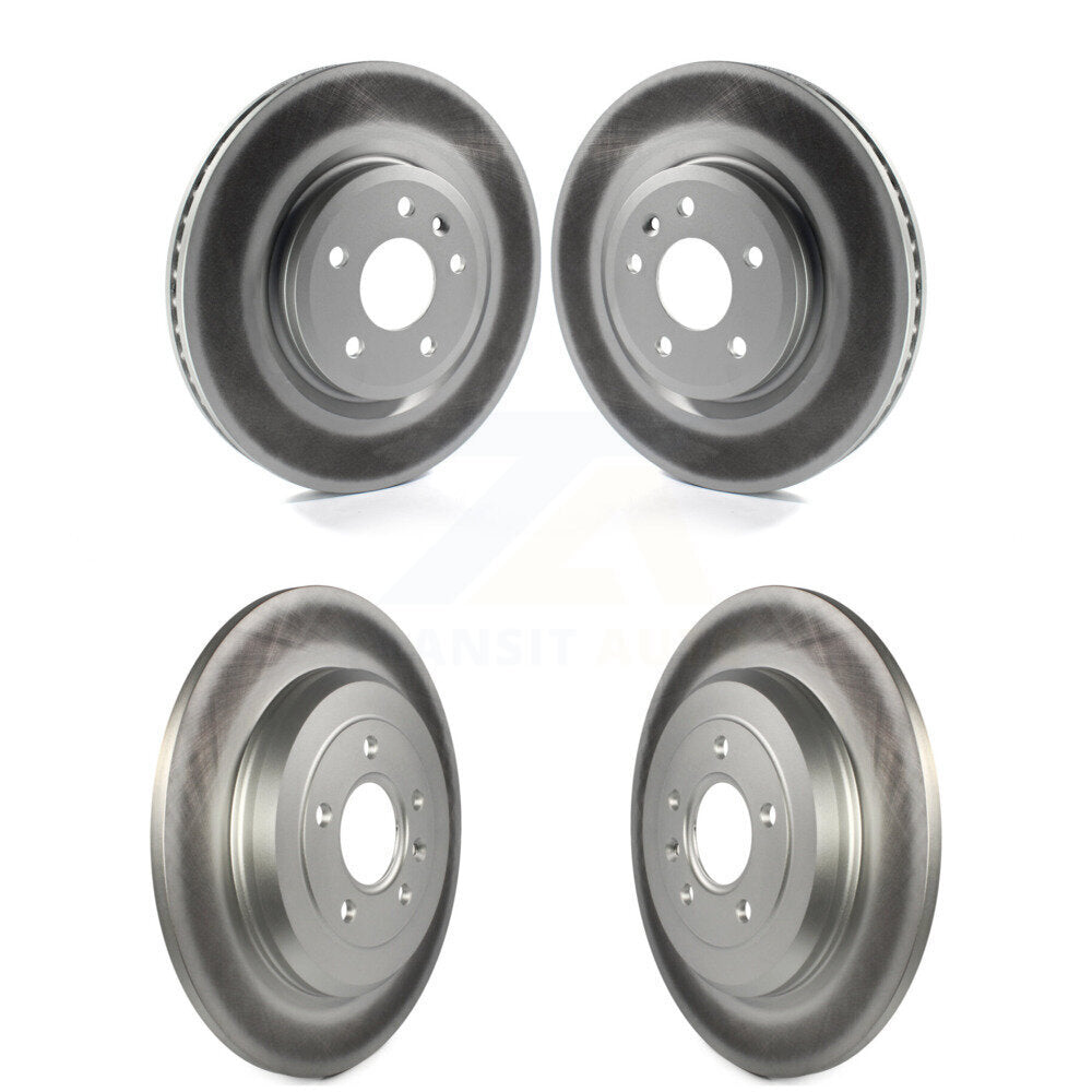 Coated Brake Rotors Front Rear Kit For Ford Explorer Flex Taurus Lincoln MKS MKT