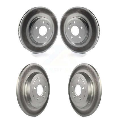 Coated Brake Rotors Front Rear Kit For Ford Explorer Flex Taurus Lincoln MKS MKT