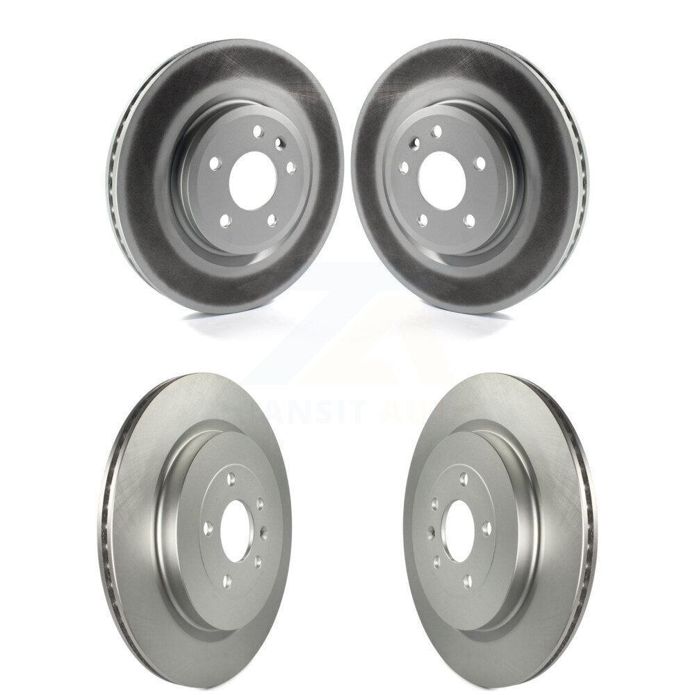 Coated Brake Rotor Front Rear Kit For Ford Explorer Sport With Heavy Duty Brakes